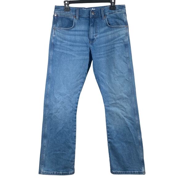 Wrangler Jeans Men's 32x30 Blue Cotton Denim Medium Wash Retro Slim Boot Casual - Picture 1 of 6